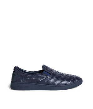 Bottega Veneta Blue Calfskin Low Top Sneakers