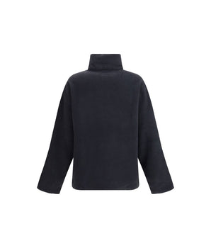 MM6 Black Polyester Sweatshirt