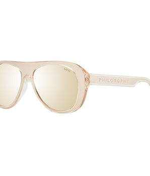 Lozza Rose Gold Acetate & Plastic Sunglasses