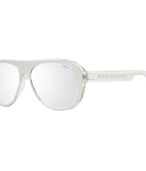 Lozza Silver Acetate & Plastic Sunglasses