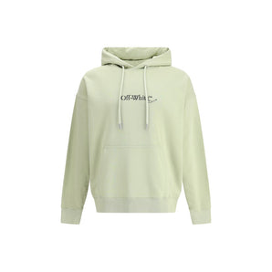 Off-White Green Cotton Sweatshirt