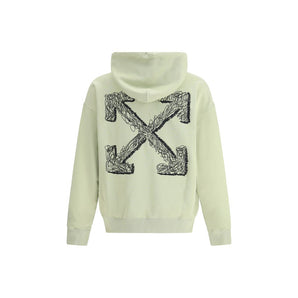 Off-White Green Cotton Sweatshirt