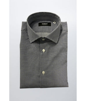 Baldinini Trend Blue Cotton Men Shirt