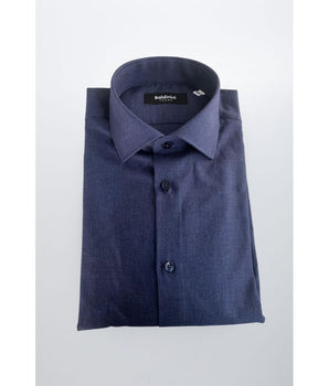 Baldinini Trend Blue Cotton Shirt