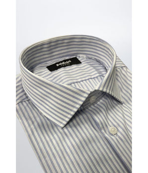 Baldinini Trend Light Blue Cotton Men Shirt