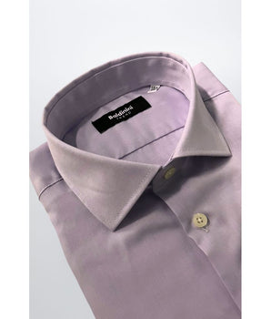 Baldinini Trend Purple Cotton Men Shirt