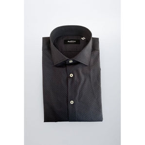 Baldinini Trend Gray Cotton Shirt