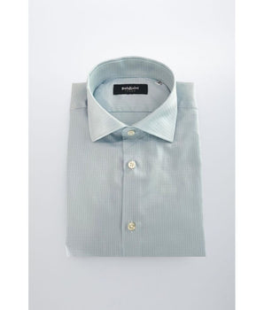 Baldinini Trend Light Blue Cotton Men Shirt