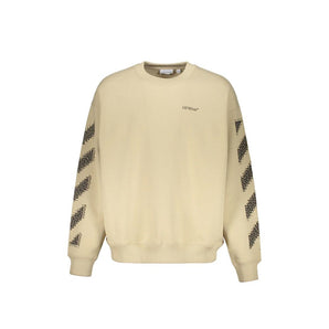 Off-White Beige Cotton Sweatshirt