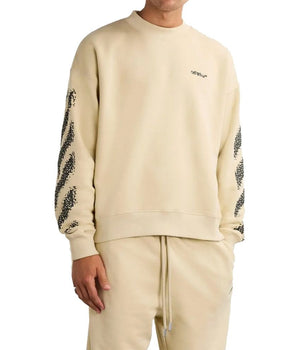 Off-White Beige Cotton Sweatshirt