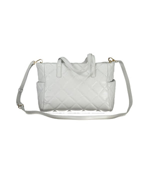 Mario Valentino Gray Polyethylene Handbag