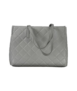 Mario Valentino Gray Polyethylene Handbag