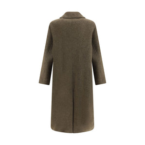 Sunflower Green Fleece Wool Coat