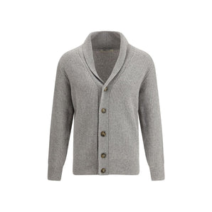 Brooksfield Gray Fleece Wool Cardigan