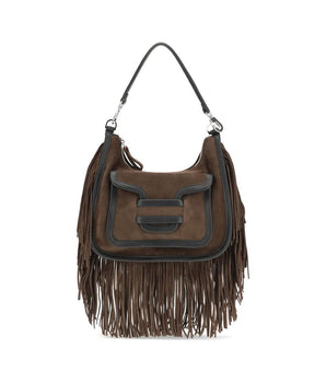 Pierre Hardy Brown Calf Leather Bos Taurus Shoulder Bag