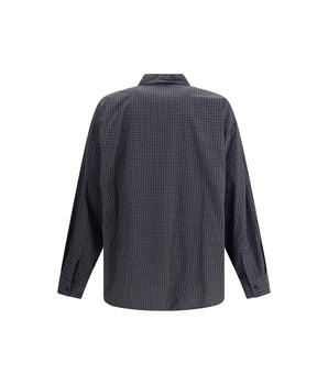 Balenciaga Black Wool Pattern Shirt