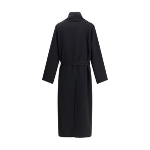 Tom Ford Black Fleece Wool Coat