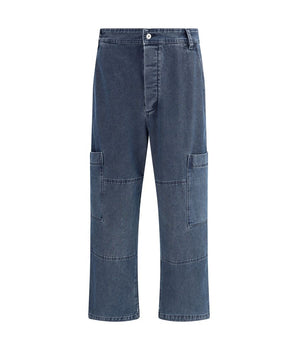 Jacquemus Blue Cotton Jeans Denim