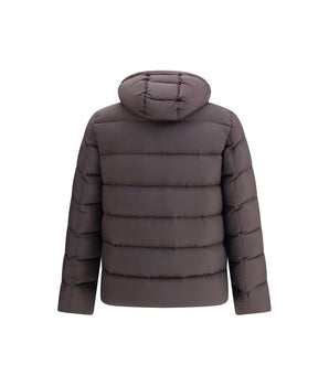 Herno Brown Polyamide Bomber