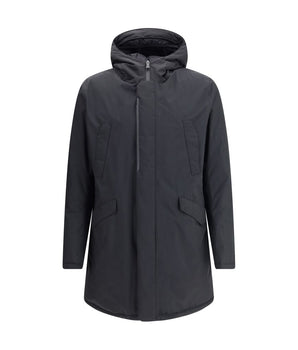 Herno Black Polyester Parka