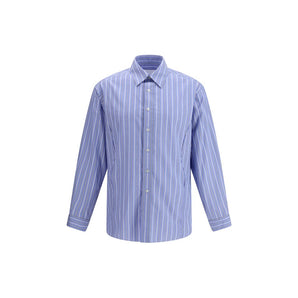 Margiela Blue Cotton Pattern Shirt