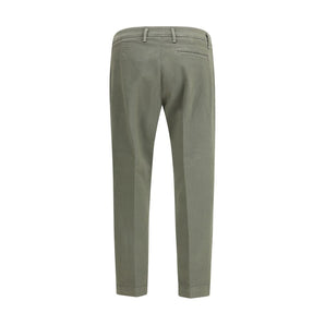 Cruna Green Cotton Casual Pants
