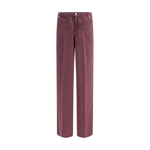 Cruna Purple Tencel Relaxed Fit Jeans