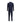 Gi Capri Blue Fleece Wool Two-Piece Suit