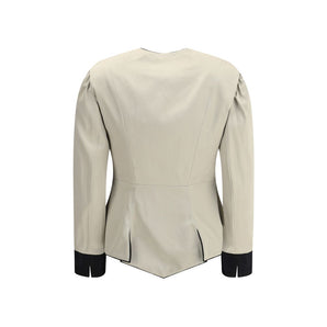 Chloé Silver Silk Coat