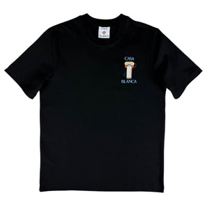 Casablanca Black Cotton T-Shirt