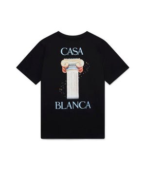 Casablanca Black Cotton T-Shirt