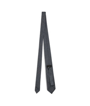 Brioni Gray Wool Tie