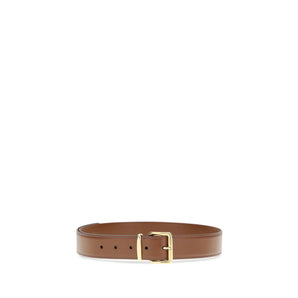 Miu Miu Brown Calf Leather Bos Taurus Regular Belt