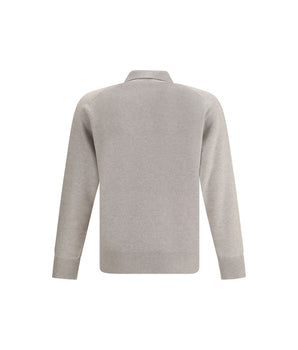 Brunello Cucinelli Beige Cashmere Polo Shirt