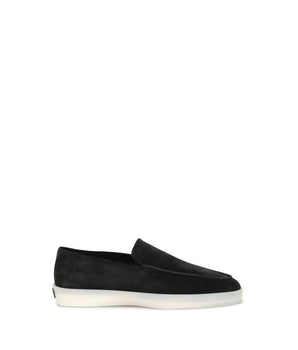 Fear Of God Black Leather Slip-On Loafers