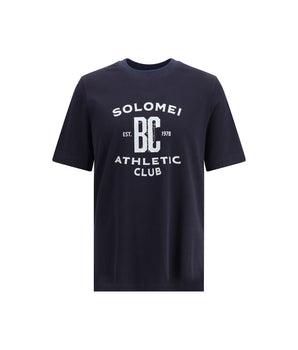 Brunello Cucinelli Blue Cotton T-Shirt