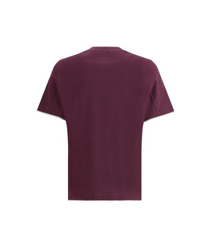 Brunello Cucinelli Purple Cotton T-Shirt