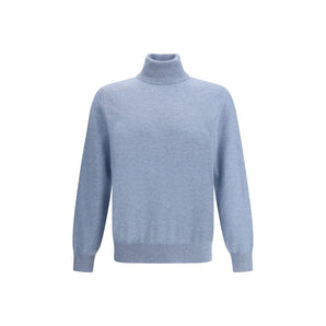 Brunello Cucinelli Light Blue Cashmere Cashmere Sweater