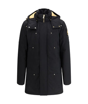Moose Knuckles Black Cotton Parka