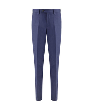 Brunello Cucinelli Blue Fleece Wool Pants