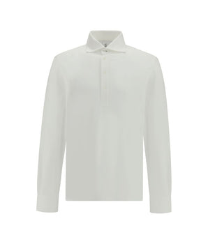 Brunello Cucinelli White Cotton Dress Shirt