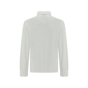 Brunello Cucinelli White Cotton Dress Shirt