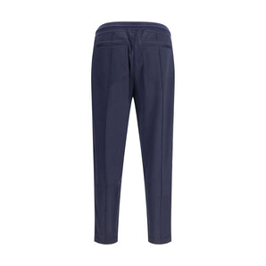 Brunello Cucinelli Blue Cashmere Athletic Pants