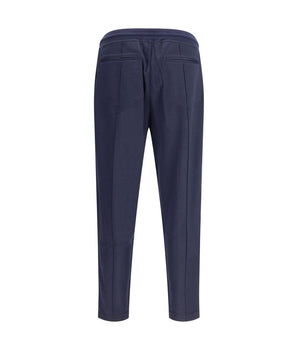 Brunello Cucinelli Blue Cashmere Athletic Pants