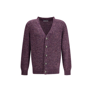 Brunello Cucinelli Purple Alpaca Vicugna Pacos Cardigan