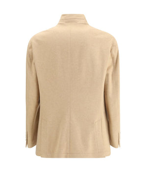 Brunello Cucinelli Beige Cashmere Coat