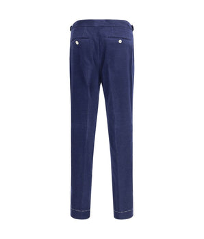 Brunello Cucinelli Blue Wool Casual Pants