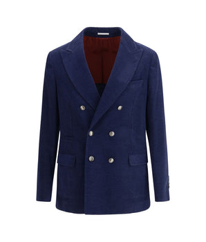 Brunello Cucinelli Blue Wool Coat