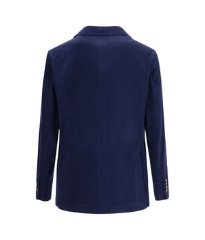 Brunello Cucinelli Blue Wool Coat