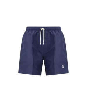 Brunello Cucinelli Blue Polyester Swim Shorts